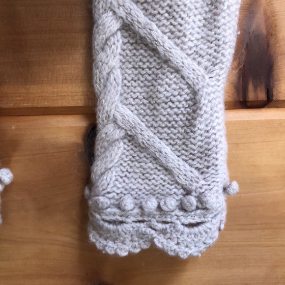 Sz M Max Studio Cardigan Button Up Knit Sweater Cream Wool and Cashmere - Picture 5 of 8